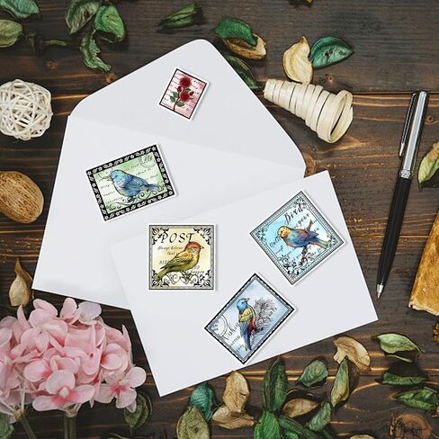 GLOBLELAND 4 Sheets Postage Postcard Air Mail Clear Stamps for DIY Scrapbooking Butterfly Text Background Silicone Clear Stamp Seals Transparent Stamps for Cards Making Photo Album Journal in Saudi Arabia