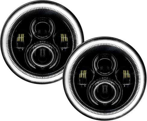 ORACLE LIGHTING 4,800 Lumen LED Halo Headlights – (Blue) 7" Jeep Wrangler JK Headlamp Assembly, 1 Pair, Part # 5769-002 in Saudi Arabia
