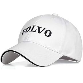 Logo Embroidered White Color Adjustable Baseball Caps for Men and Women Hat Travel Cap Car Racing Motor Hat