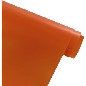 | بكرة فينيل جيلي من 20 لون كاندي، 30 × 120 سم قماش PVC ناعم فاترة، برتقالي