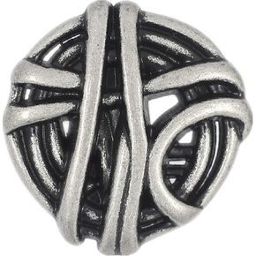Bezelry 12 Pieces Bunch of Rope Metal Shank Buttons. 19mm (11/16 inch) (Antique Brass)