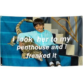 GLoGi I Took Her To My Penthouse and I Freaked It Art Tapestry 3X5 Feet Home Decoration Tapestry Bedroom, Living Room, University Dormitory Decoration Available for Indoor and Outdoor Use in Saudi Arabia
