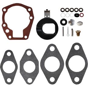 439071 Carb Rebuild Kit with Float for Johnson Evinrude OMC BRP 1.5-20 HP Boat Motor Engine Sierra 18-7073 382045 382046 382047 382049 383052 0439071 0398532