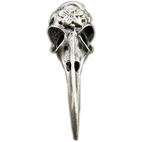 24pcs Antique Phantom Personality Raven Beak Bird Skull Charm Pendants Finding For Jewelry Making