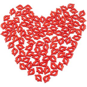 AUEAR, Acrylic Flatback Lip Pendent Sexy Kiss Charms Jewelry Making Accessories for Scrapbook Arts DIY Crafts