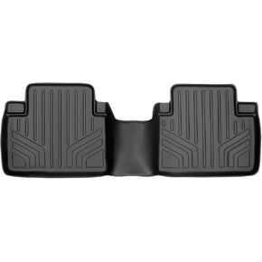 SMARTLINER Custom Fit Floor Mats 2nd Row Liner Black Compatible with 2014-2020 Nissan Rogue (No Rogue Sport Models)