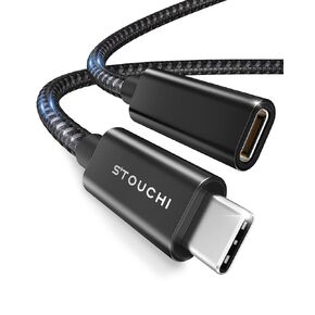 Stouchi USB C Extension Cable 10FT/3M, USB C Extension Cable Type C 3.1 Male to Female Fast Charging & Audio Data Transfer for iPhone 15, iPad Mini/pro, MacBook Air M2/ M1 Mac Mini/pro, Mag- Safe