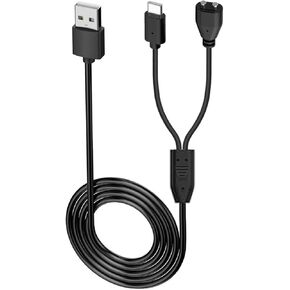 Kissmart Charger for Jugbow/Delupet/Yawpet Dog Training Collar, Magnetic Charging Cable for DT-61/66/67/68/72/73 Shock Collar and Remote (3.3ft/1m)