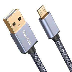 Micro USB Cable 20FT/6M,Long Android Charger Cable,Nylon Braided Durable Fast Phone Cord Charging for Samsung Galaxy S7 S6 Edge S5,Note,LG G4,HTC,PS4,Camera,MP3