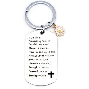 Inspirational Confirmation Gift for Girls Boys Easter Religious Bible Verse Christian 2024 Graduation Gift for Women Men Graduation Baptism Birthday Christmas Gifts for Senior High School Him Her