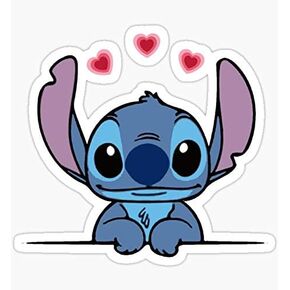 Stitch Sticker - Sticker Graphic - Waterbottles, Hydroflask, Laptops, Notebooks, Cell Phones, Bumpers, Windows, Locker Sticker