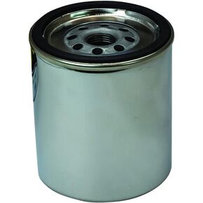 Moroso 22300 Oil Filter, Fits Small Block Chevy/Big Block Chevy Engines, Chrome, Short Style