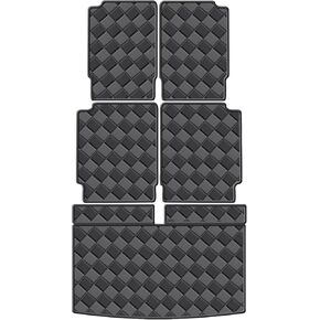 Cargo Mat for 2018-2024 Volkswagen Atlas 7 Seats Trunk Mat & 2ND+3RD Row Rear Backrest Mat, All Weather Rear Cargo Liner Back Seat Cover Protector