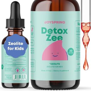 JoySpring Zeolite for Kids - Zeolite Drops Kids Will Love - Berry Flavored Zeolite Kids Will Love - Fortified with Vitamin D3 - Zeolite for Urban Life, Gut Support & Speech - 30 Day Supply