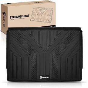 YHTAUTO Cargo Liner Compatible with 2021 2022 2023 2024 Ford Bronco 4-Door, All Weather TPE Rear Trunk Mats Cargo Mat, Waterproof & Orderless, Black