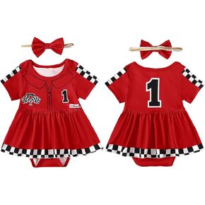 ملابس عيد الميلاد الأول للفتيات الصغيرات بعمر سنة واحدة، ملابس رومبير لعيد الميلاد الأول لسائقي سيارات السباق in Kuwait