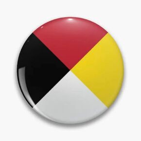 Medicine Wheel Indigenous History Culture Native American First Nation Sun Dance Circle Sacred Hoop 1.25" Soft Button Pin Badge