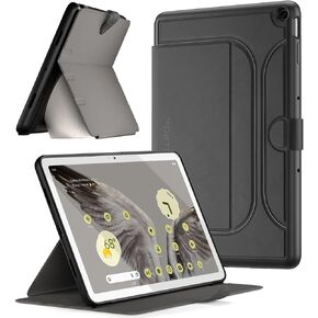 Poetic Explorer Magnetic Folio Stand Case Designed for Google Pixel Tablet (2023), Magnetic Fidget Mount Case for Google Pixel Tablet, Black