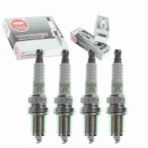 4 pc NGK V-Power Spark Plugs compatible with Toyota Echo 1.5L L4 2001-2005
