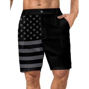 Flamingo Mens Golf Shorts 7 inch Inseam Golf Shorts for Men Polo Shorts with Zipper Pockets Dress Shorts
