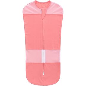 LAT Baby Sleep Sacks Cotton Breathable Swaddle Blankets for Summer 0-3 3-6 Months Baby Transition Sleep Bag (Lion, Medium)
