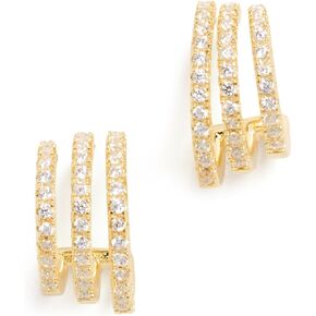 By Adina Eden Women's Open Hoop Earrings in Kuwait