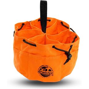 Graintex GB2890 Grab Bag Orange Color Rip-stop Canvas 18 Pockets Drawstring Closure