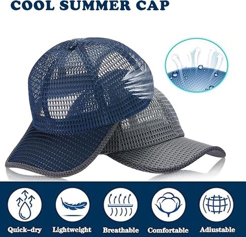 4 Pack Mesh Trucker Hats Quick Dry Summer Baseball Cap Cool Running Hat for Men Women in Saudi Arabia