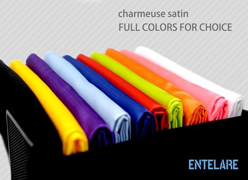 Satin Fabric for Costumes and Crafting 58 Inches Width by The Yard Entelare(Purple 1Yard) in Saudi Arabia