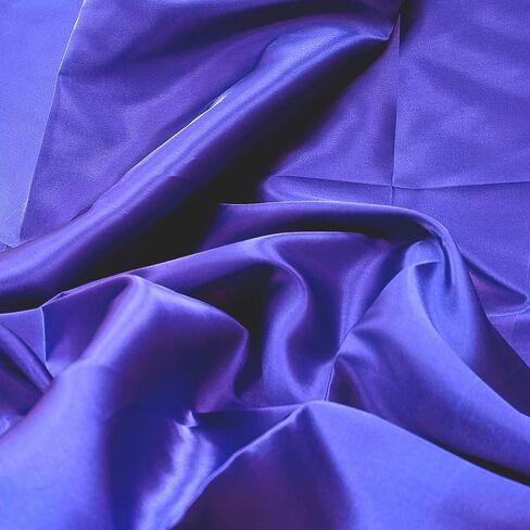 Satin Fabric for Costumes and Crafting 58 Inches Width by The Yard Entelare(Purple 1Yard) in Saudi Arabia