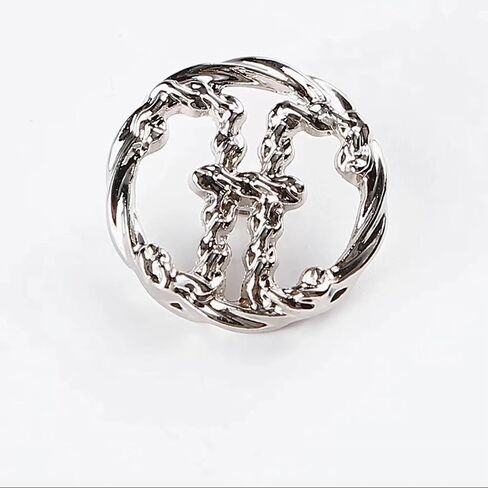 15 Piece Metal Button Set is Suitable for Jackets/Cardigans with Decorative Buttons in Size 3 Combinations (15mm, 18mm, 20mm). Multiple Styles are Available (Black) in Saudi Arabia