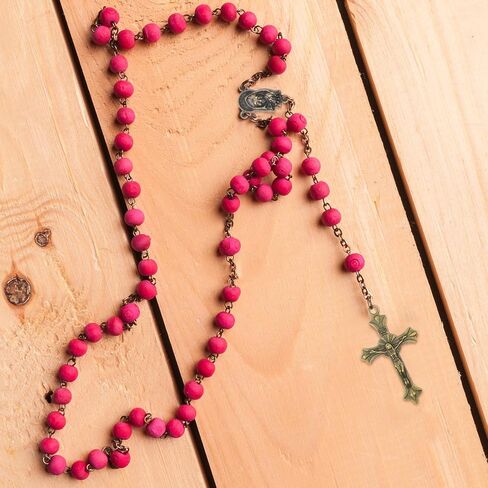 50pcs Antique Bronze Rosary Cross and Center Miraculous Medal Charms Tibetan Jesus Crucifix Pendants Virgin Mary Oval Chandelier Links for DIY Rosary Necklace Jewelry Making, 10 Styles in Saudi Arabia