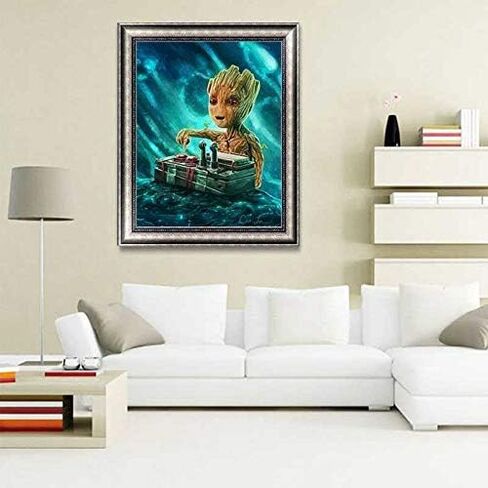 BETTER SELECTION DIY 5D Diamond Art Kits for Adults, Cute Groot Baby Groot Sweet Groot Full Drill Diamond Embroidery Kit Home Office Wall Art Decor Paint by Numbers 11.8x15.7 inches in Saudi Arabia