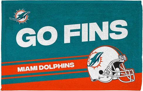 Northwest NFL Miami Dolphins Fan Towel 2-Pack, 16" x 25", Play Action in Saudi Arabia