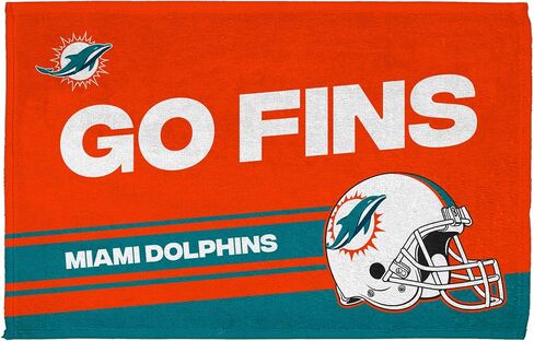 Northwest NFL Miami Dolphins Fan Towel 2-Pack, 16" x 25", Play Action in Saudi Arabia