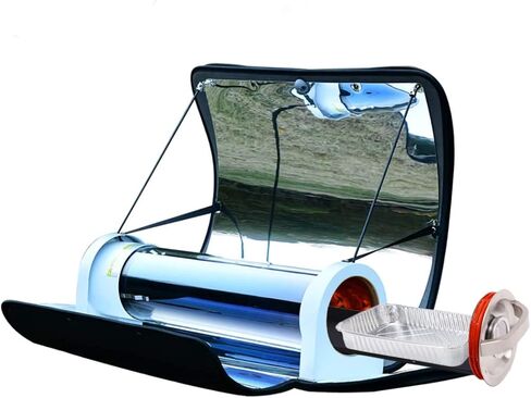 Portable Solar Oven BBQ Cooker, Solar Stove Cooker with 4.5L Large Capacity, Solar Oven Sun Cooker Foldable Camping Stove with Thermometer for Outdoor Camping Backpacking Hiking Familiy Party in Saudi Arabia