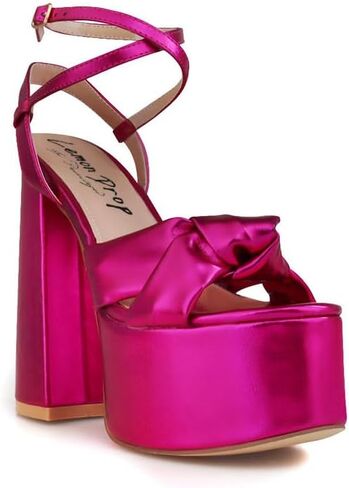 Privileged Lemon Drop Toman Ankle Strap Platform Heels For Women in Saudi Arabia