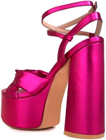 Privileged Lemon Drop Toman Ankle Strap Platform Heels For Women in Saudi Arabia