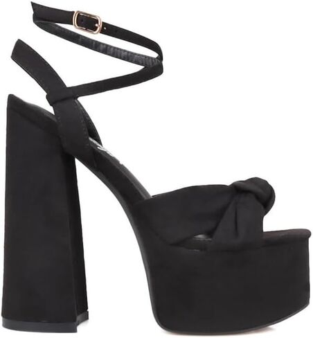 Privileged Lemon Drop Toman Ankle Strap Platform Heels For Women in Saudi Arabia