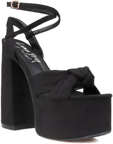 Privileged Lemon Drop Toman Ankle Strap Platform Heels For Women in Saudi Arabia