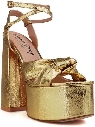 Privileged Lemon Drop Toman Ankle Strap Platform Heels For Women in Saudi Arabia