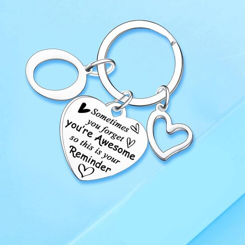 Inspirational Gifts for Women Letter A-Z Keychain Encouragement Gifts Initial Alphabet Motivational Keychain in Saudi Arabia