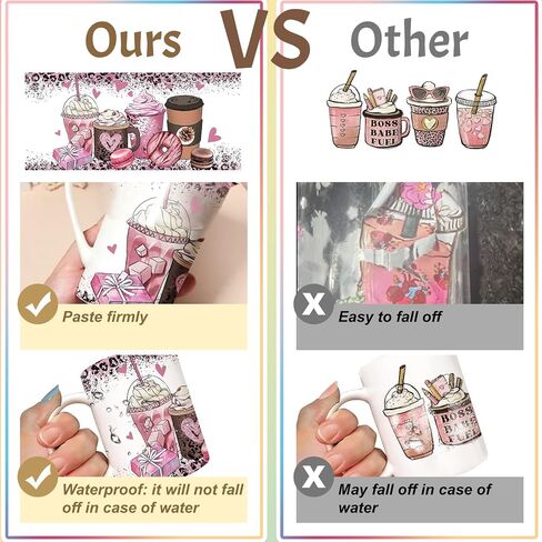 Loozykit UV DTF Cup Wrap Transfer Stickers for Glass 9 Sheets Rub on Transfers Stickers for Crafting UV DTF Transfer Furniture DIY Waterproof Decals for 16OZ Glass Cups (Butterfly 1) in Saudi Arabia