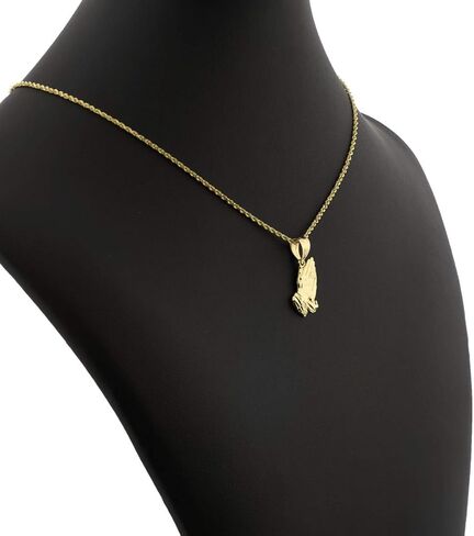 قلادة ساحرة على شكل يد من الذهب الأصفر عيار 10 قيراط (0.88 بوصة × 0.30 بوصة) in Kuwait