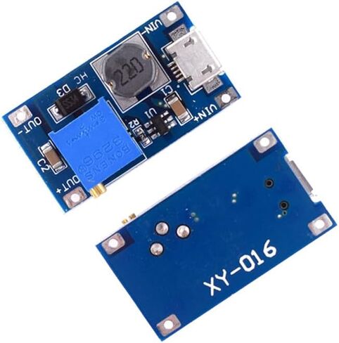 لوحة معززة MT3608 DC-DC 2A محول MT3608 2-24 فولت وحدة MT3608 مكونات إلكترونية دوائر متكاملة 1.2 ميجاهرتز تيار مستمر إلى تيار مستمر مدخل MT3608 2-24 فولت قابل للتعديل (النوع C 5 قطع) in Saudi Arabia