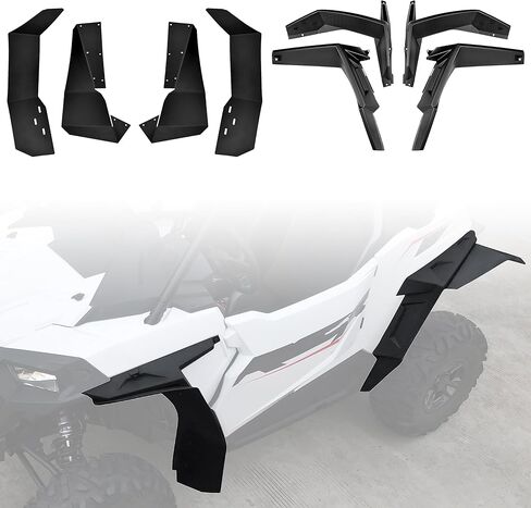 مشاعل حاجز أوسع لـ Polaris RZR 900 14-24، XXL ممتدة على نطاق أوسع من الأمام والخلف حاجز مشاعل طينية لملحقات Polaris RZR 900 Trail/RZR Trail S 900 1000 2014-2024 (OEM #2879434) in Kuwait