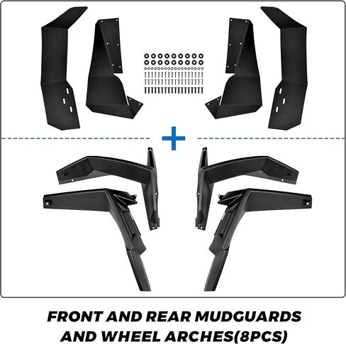 مشاعل حاجز أوسع لـ Polaris RZR 900 14-24، XXL ممتدة على نطاق أوسع من الأمام والخلف حاجز مشاعل طينية لملحقات Polaris RZR 900 Trail/RZR Trail S 900 1000 2014-2024 (OEM #2879434) in Kuwait