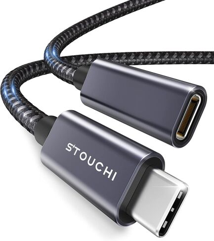 Stouchi USB C Extension Cable 10FT/3M, USB C Extension Cable Type C 3.1 Male to Female Fast Charging & Audio Data Transfer for iPhone 15, iPad Mini/pro, MacBook Air M2/ M1 Mac Mini/pro, Mag- Safe in Kuwait