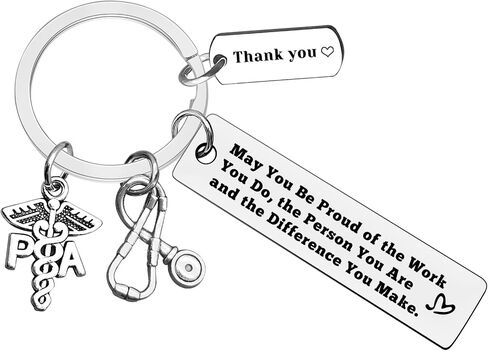 Xiahuyu Physician Assistant Gifts PA Keychain Physician Assistant Appreciation Gifts Christmas Birthday Nurse Week Day Gift in Saudi Arabia