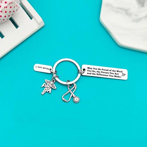 Xiahuyu Physician Assistant Gifts PA Keychain Physician Assistant Appreciation Gifts Christmas Birthday Nurse Week Day Gift in Saudi Arabia